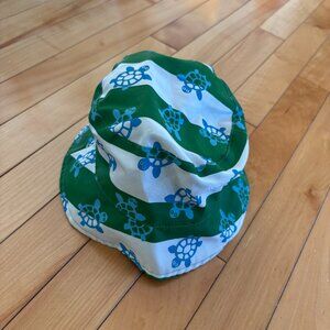 Joe Fresh Bucket Hat Reversible Boys Toddler Size 4-5 yrs Turtles Green Blue